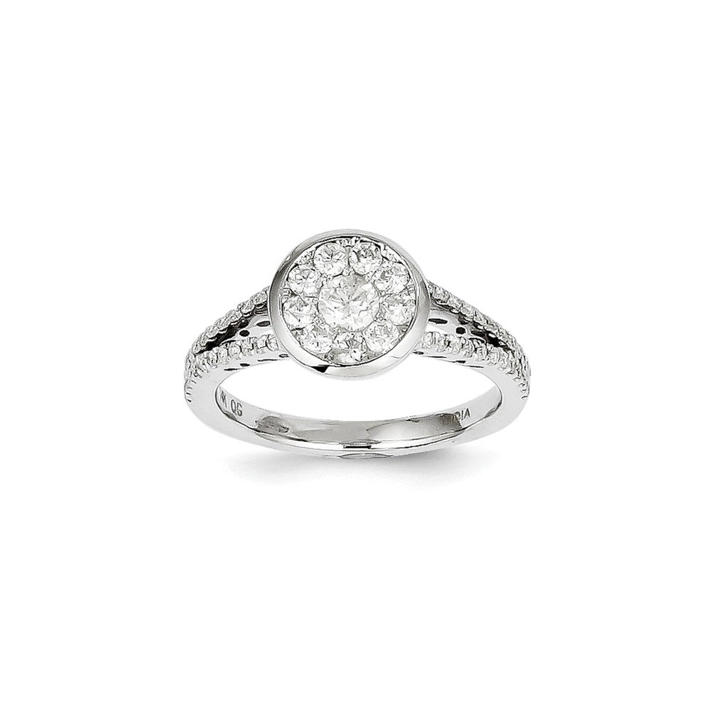 14k White Gold Diamond Ring