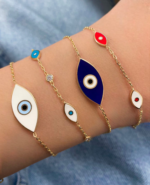 Gold Color Evil Eye Bracelet – Sutra Wear