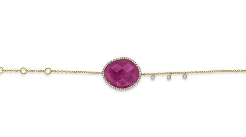 5 Carat Natural Pink Sapphire Rose Gold Tennis Bracelet – De Maria Jewelry