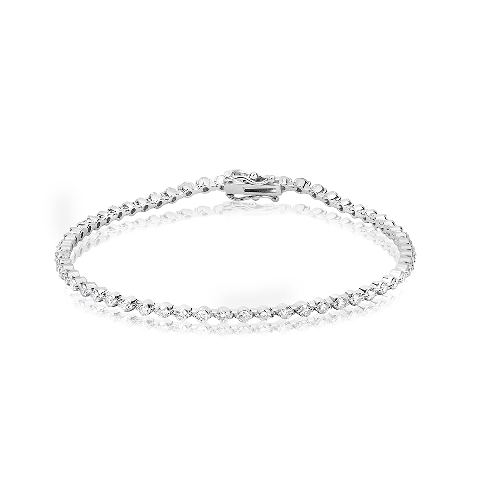 White Gold Tennis Bracelet