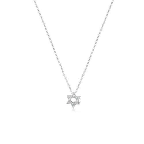 KC Designs 14K Rose Gold Diamond Jewish Star Necklace - Isaac Jewelers