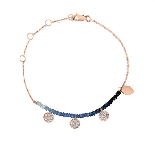 5 Carat Natural Pink Sapphire Rose Gold Tennis Bracelet – De Maria