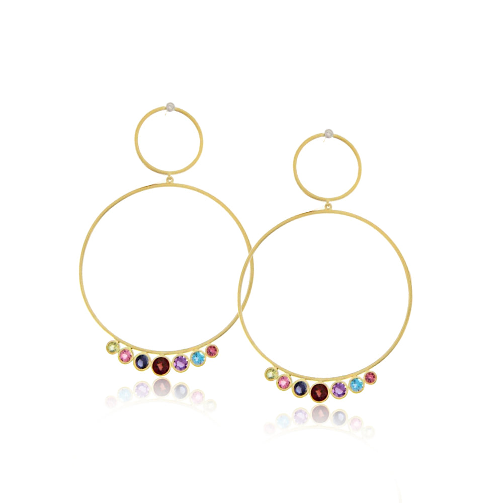 Rainbow Oversized Earrings