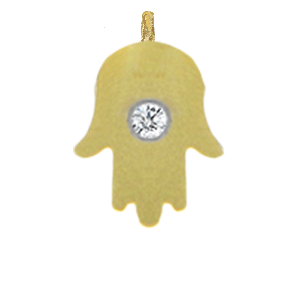 Yellow Gold Inverted Hamsa – Meira T Boutique