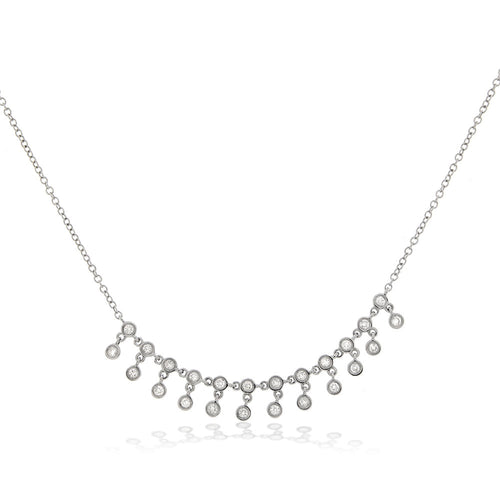 white gold 3 Carat Diamond Necklace – Meira T Boutique