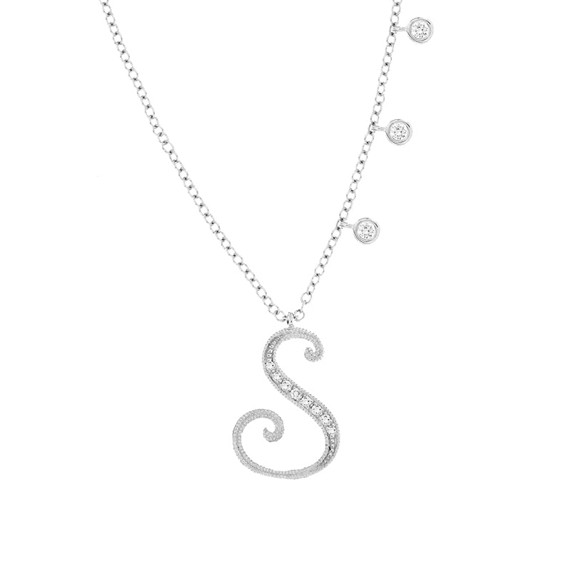 Initial Letter Necklace (letter S)