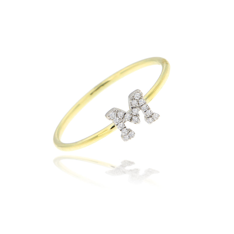 Dainty Initial Ring – Meira T Boutique