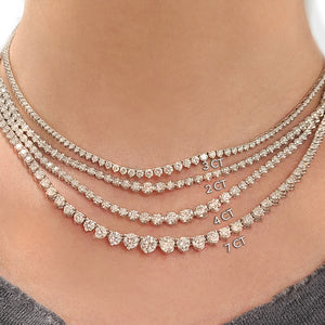 Meira T 7 carat Diamond Tennis Necklace