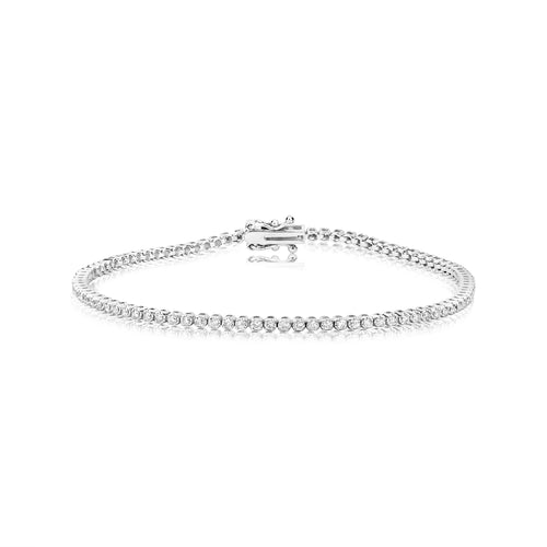 White Gold Tennis Bracelet – Meira T Boutique