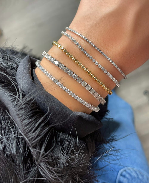 Chunky Diamond Bracelet with an Adjustable lock – SANSA® Jewellery