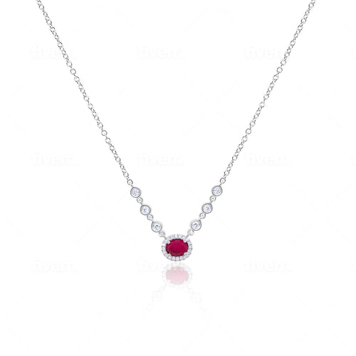 Pink Sapphire and Diamond Necklace – Meira T Boutique