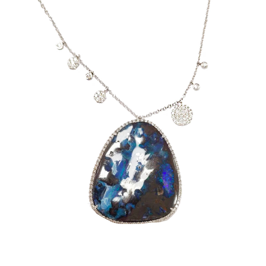 Boulder Opal Oversized Necklace