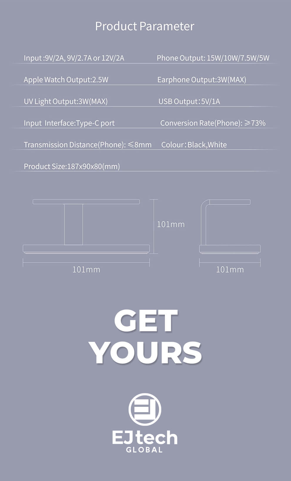 Product Parameter Wireless Charging