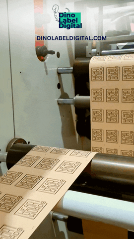 Printing water activated brown paper tape by dinolabeldigital
