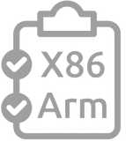 X86 Arm logo.