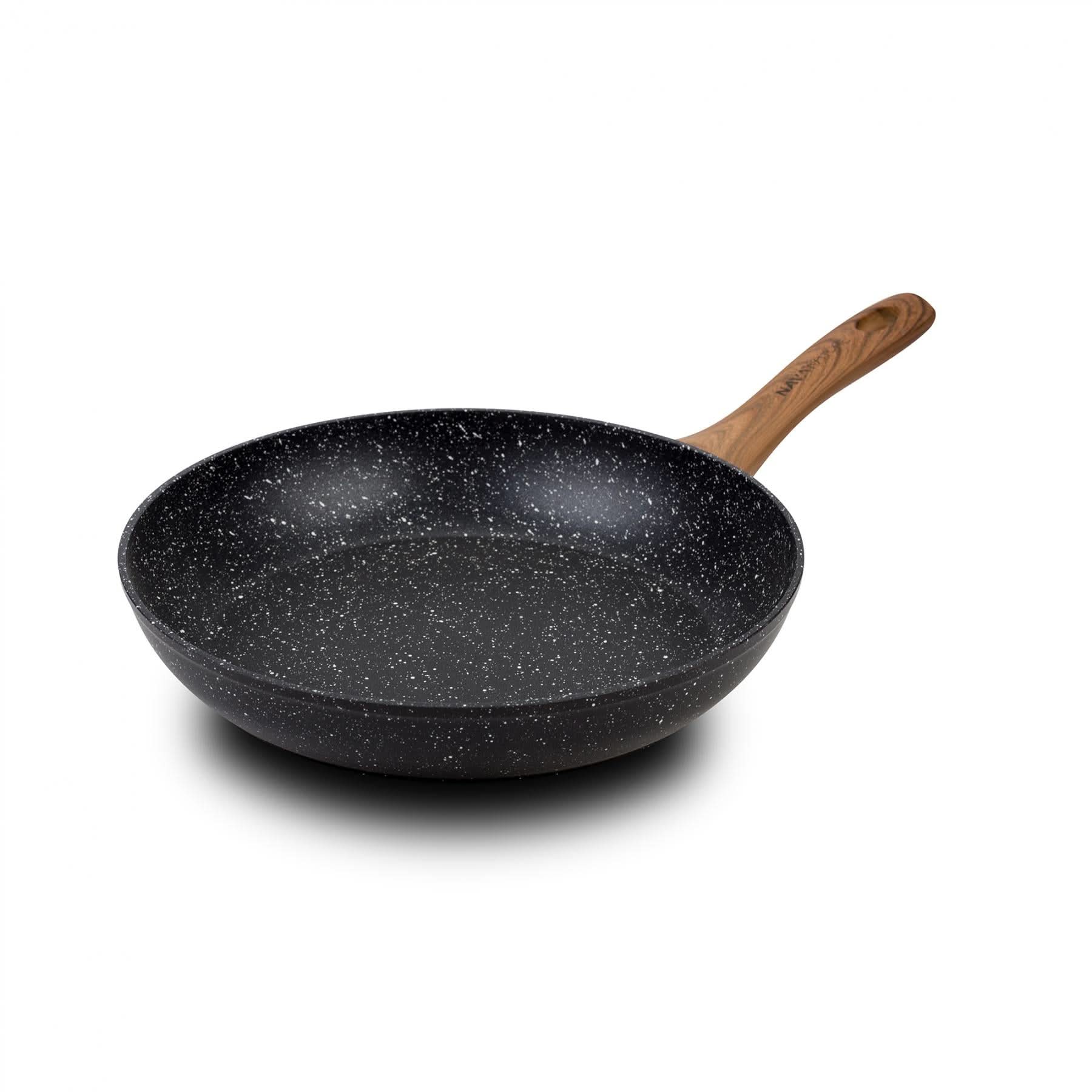 Tigaie Nava 28 cm cu Strat Antiaderent Piatra, Compatibila Inductie