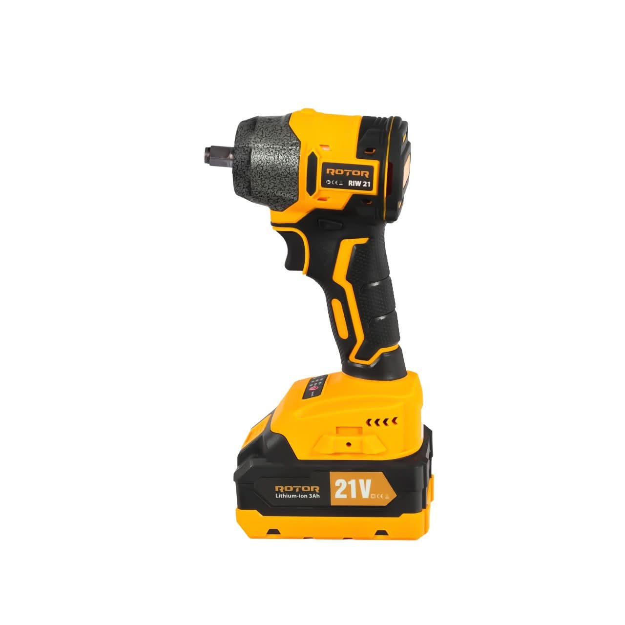 Autofiletantă cu Impact pe Acumulator ROTOR RIW21, 21V/3Ah, 320 Nm, 2200 Rot/min, 3300 BPM, Motor Brushless, Mandrină 1/2