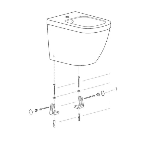 Peças de Substituição do GROHE Euro Ceramic bidé branco com a referêncoa 39340000