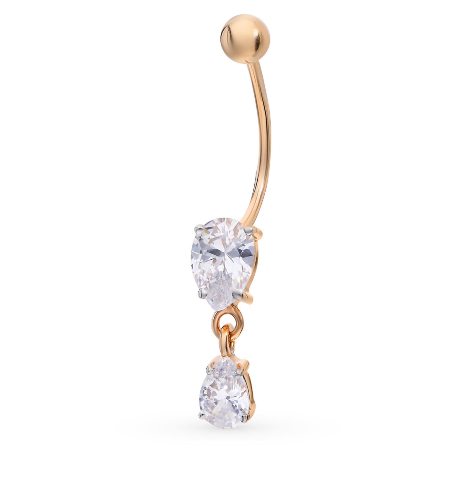 Tear Drop Belly Button Ring