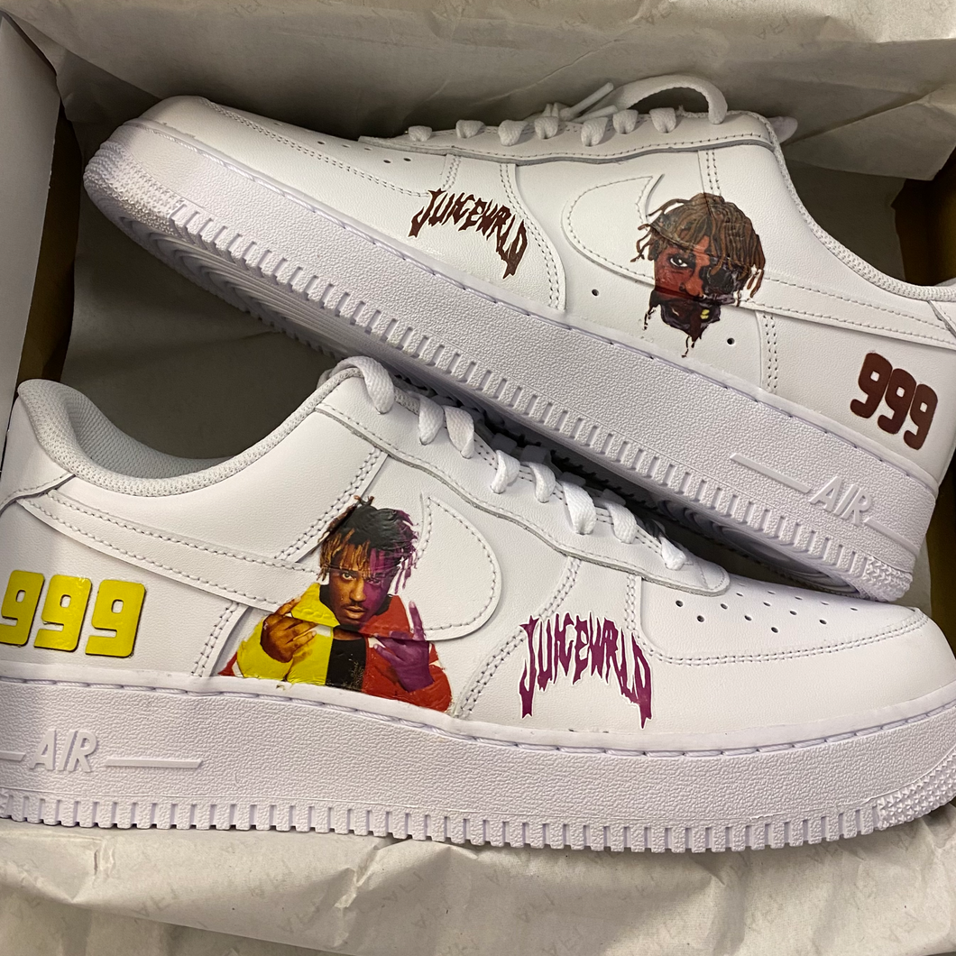 juice wrld custom shoes air force 1