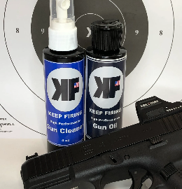 Keepfiringllc gun cleaner/oil recommended by Woman With A Weapon, LLC