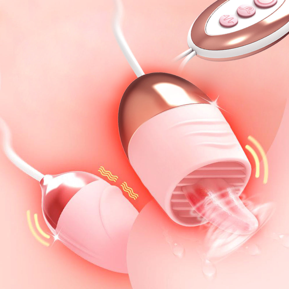 10 Modes Tongue Licking Vibrator For Women Nipple Vagina G -6744