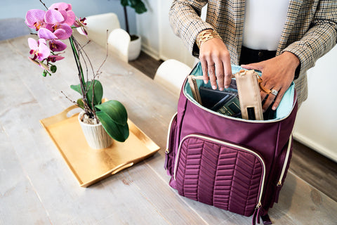 chic organized work backpack