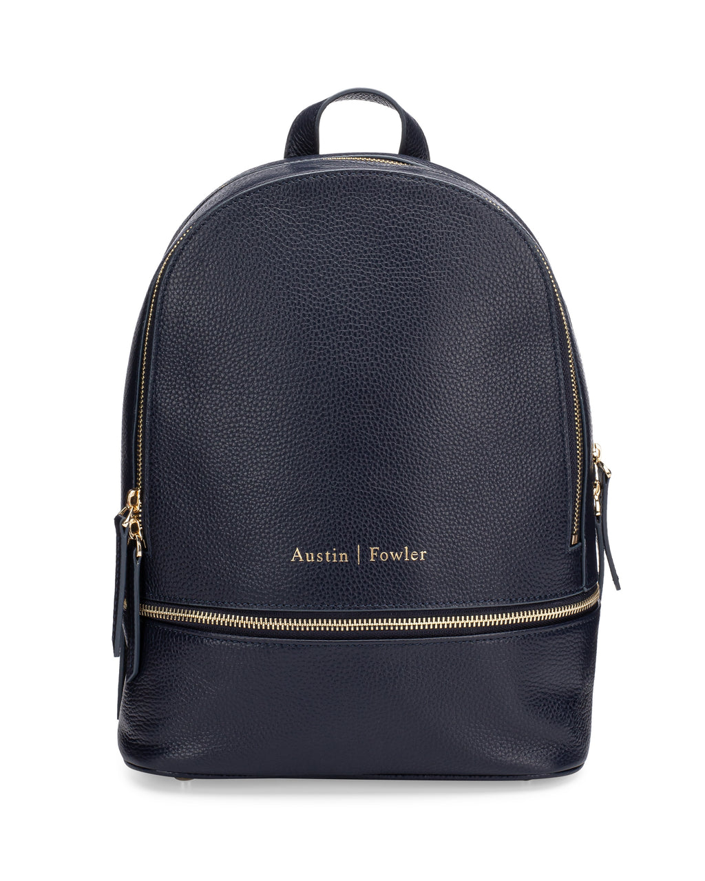 Leather Backpack Black Austin