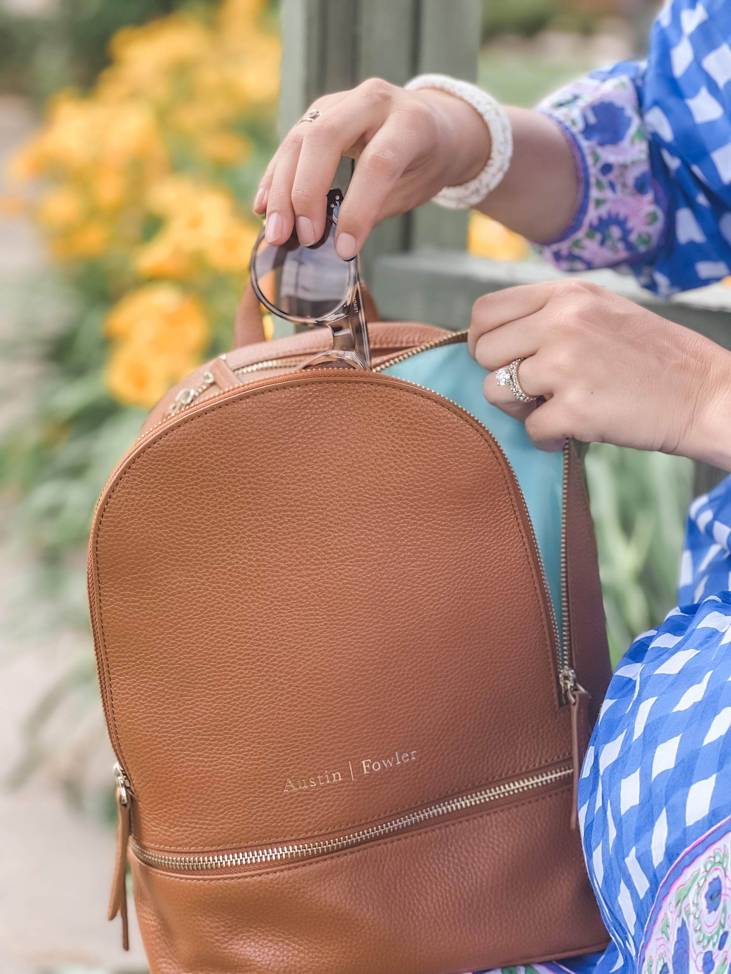 LIFESTYLIST Camel Leather Mini Book Bag | chaofightshop.com