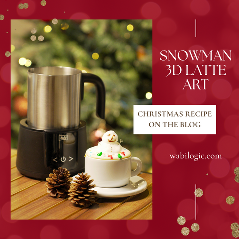 Wabi Recipe: Snowman 3D Latte Art