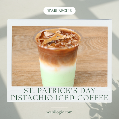 Wabi Coffee Recipes: St. Patrick’s Day Pistachio Iced Coffee
