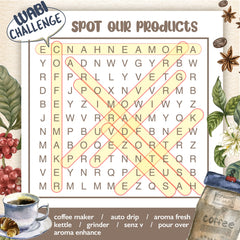 Crossword Puzzle Coffee Knowledge for Thanksgiving Games