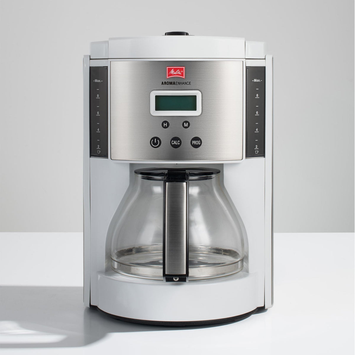 Melitta® Aroma Enhance™ 10-Cup White Coffee Maker with Glass Carafe (MCM003PULWH0)