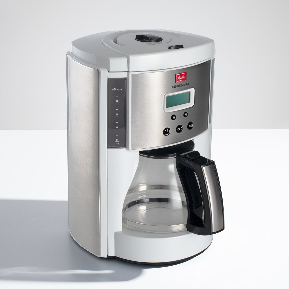 Melitta® Aroma Enhance™ 10-Cup White Coffee Maker with Glass Carafe (MCM003PULWH0)