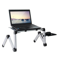 Adjustable Ergo Laptop Stand with detachable mouse tray & ventilation