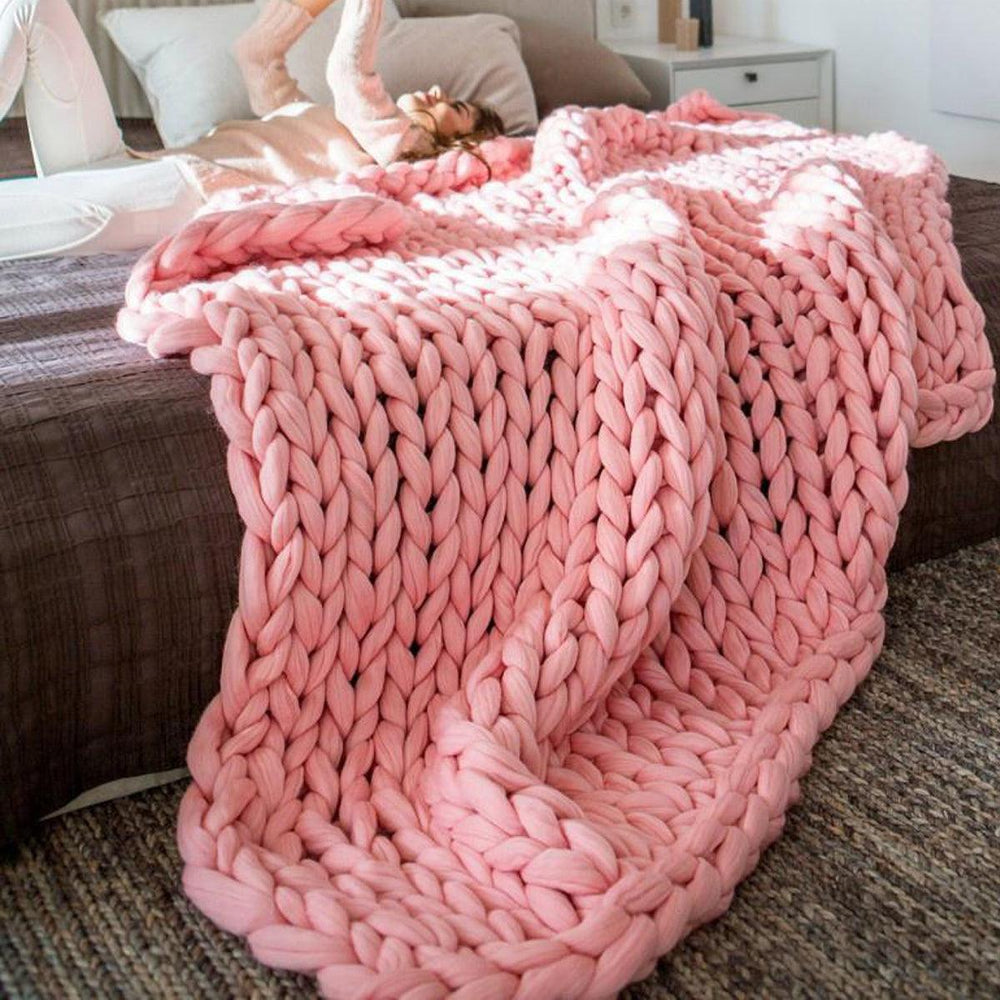 Chunky Knit Blankets - USA Made, Handmade – Gia Roma