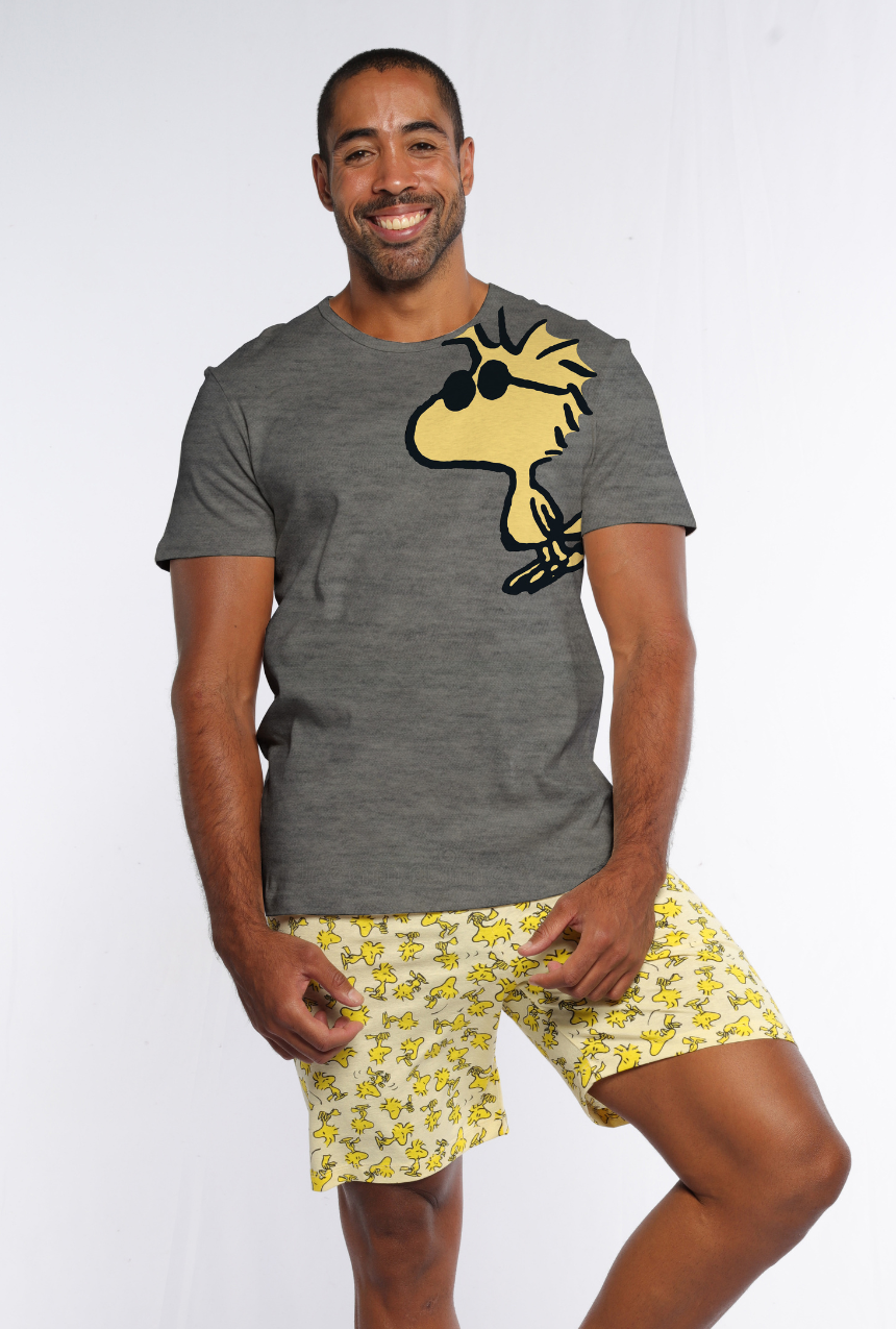 Pijama hombre short con manga corta Snoopy – Forever For Me
