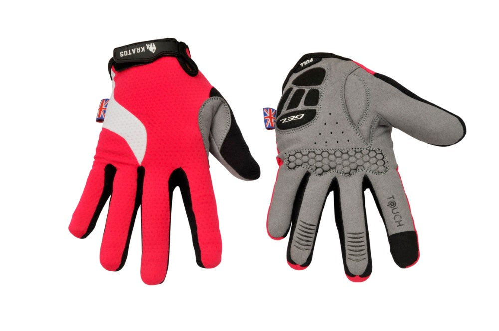 pink mountain bike gloves