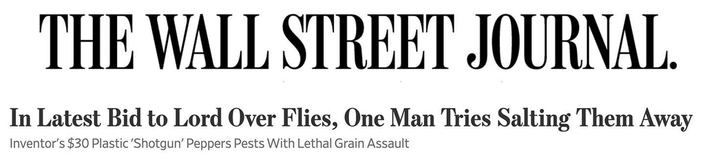 Wall Street Journal Article - In Latest Bid to Lord Over Flies, One Man Tries Salting Them Away