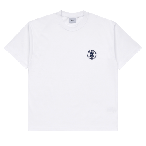 [ADLV X LISA] A LOGO EMBLEM EMBROIDERY BASIC SHORT SLEEVE WHITE – The ...