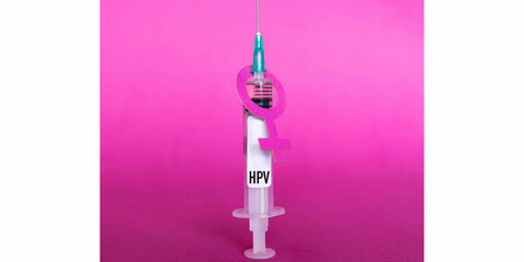 Spritze zur HPV-Impfung