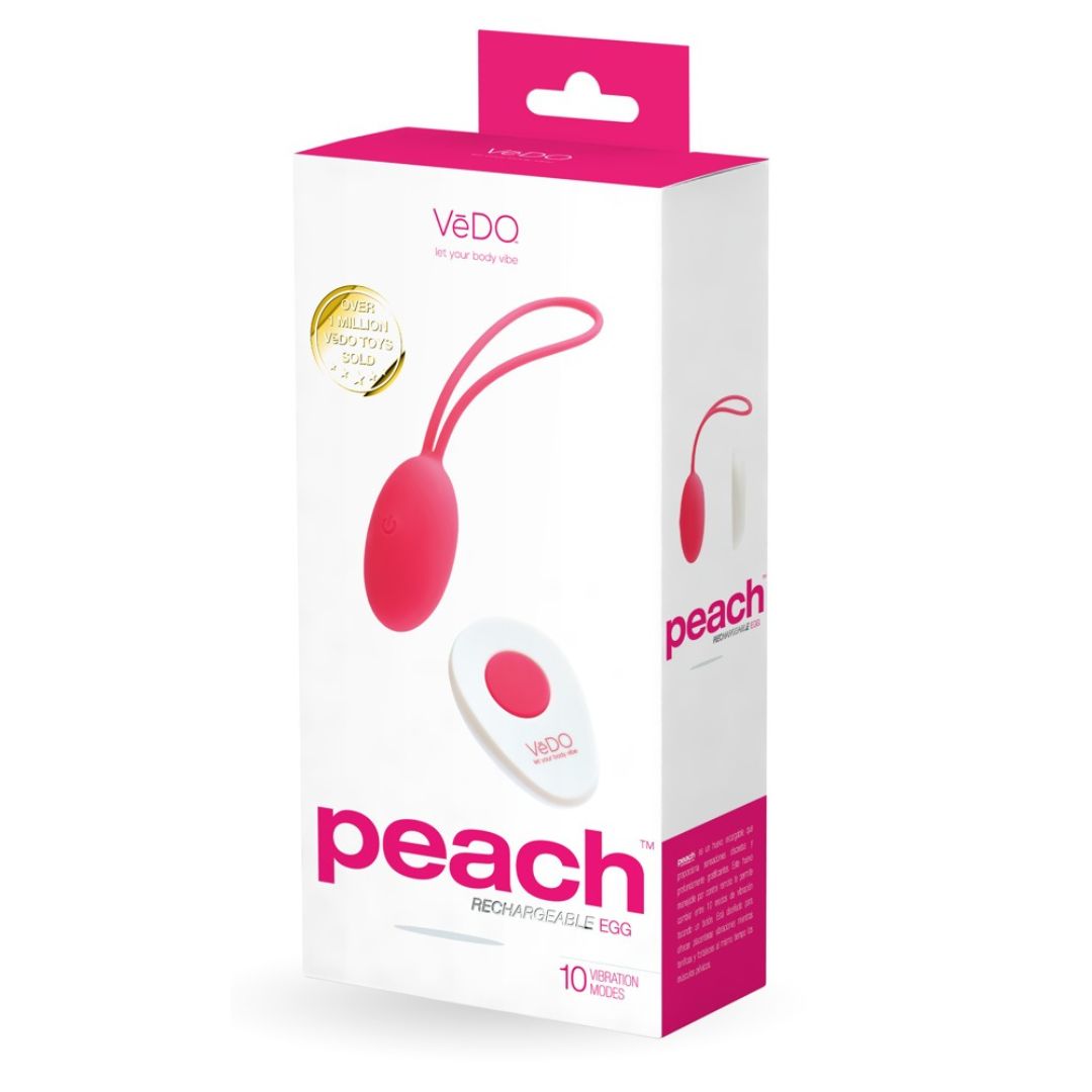 Vibrokugel „Peach“, 38 g, 10 Vibrationsmodi