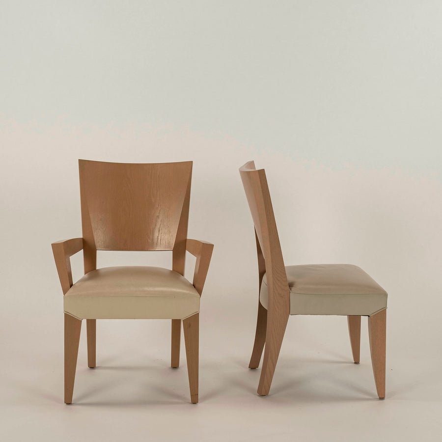 Dakota Jackson Leather Ocean Side Chairs