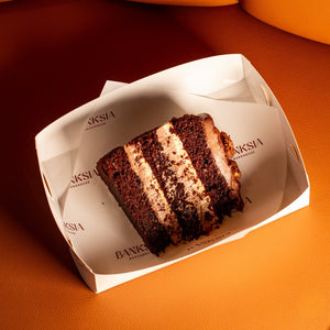 Chocolate Mud Sponge with Coconut Almond Praline Cream - Banksia Bakehouse