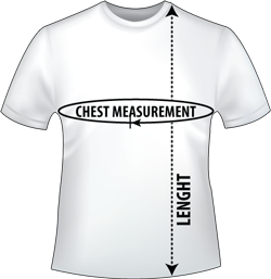 Unisex Shirt Size Measurements