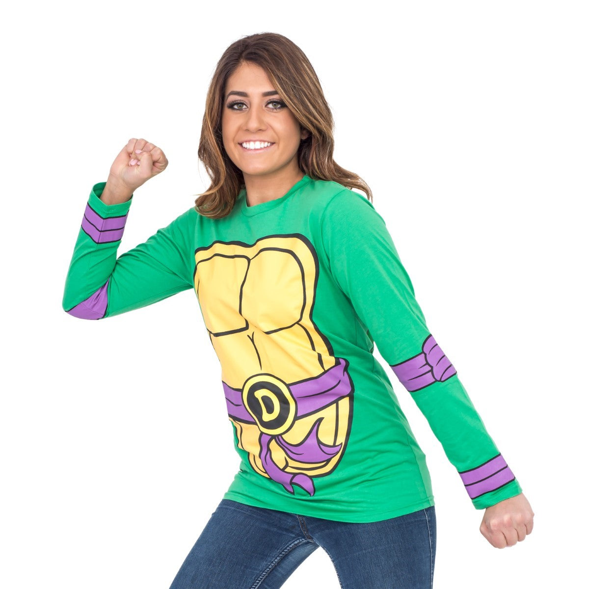 Teenage Mutant Ninja Turtles Krang Pizza Adult Green Hooded One Piece Pajama