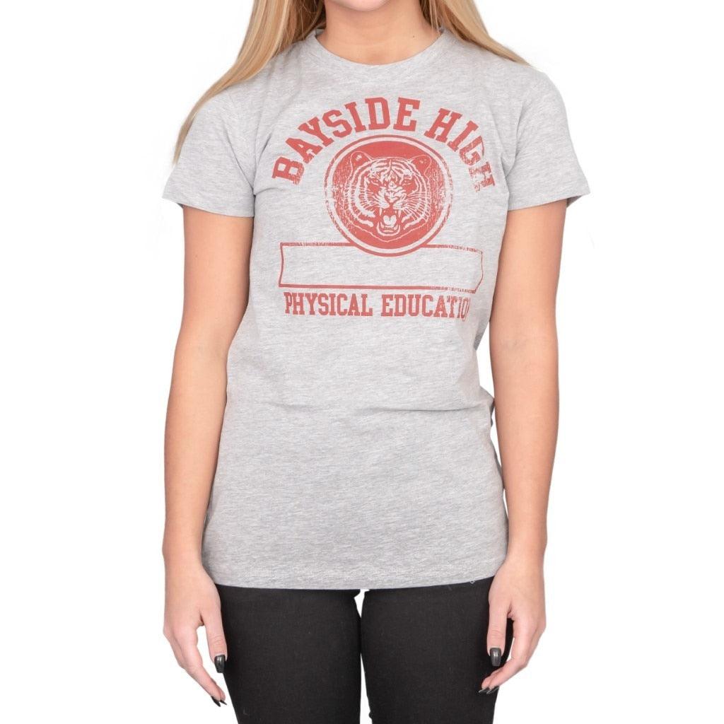 Saved by The Bell Bayside High School Football T-Shirt 2x Heather Gray