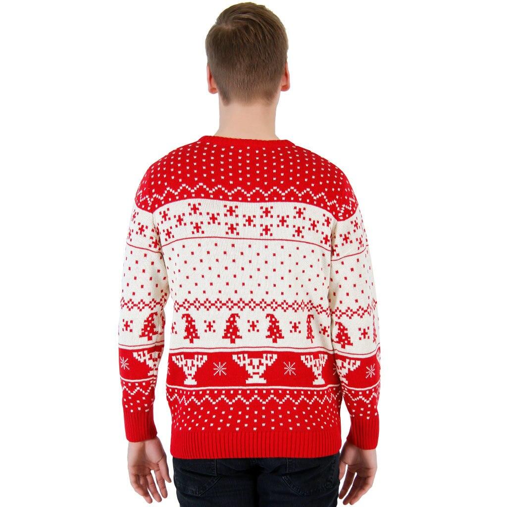 OwlOhh Hockey Ugly Sweater, Hockey Is Back Ugly Sweater, Christmas Pattern Black Ugly Sweater for Men & Women, Perfect Gift for Hockey Lo