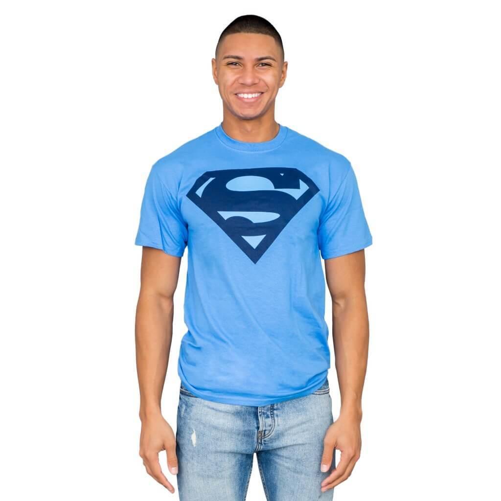 Superman Original Classic Logo Blue Juniors T-shirt - Superman - | TV Store  Online