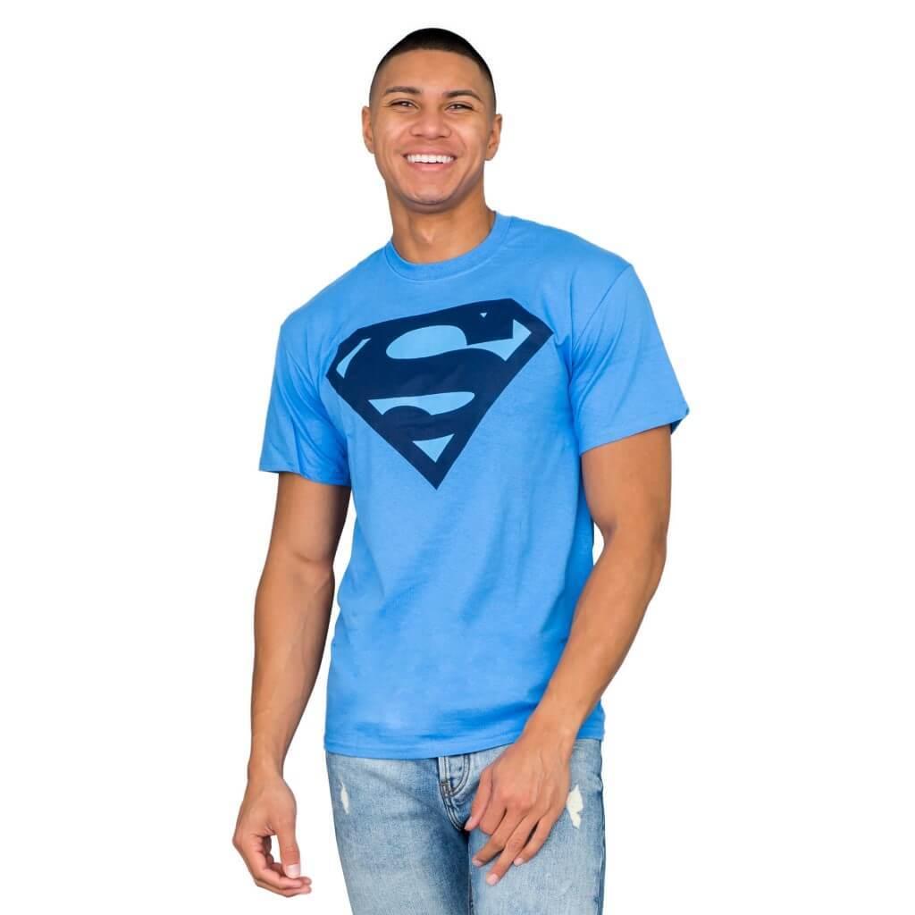 Superman Original Classic Logo Blue Juniors T-shirt - Superman - | TV Store  Online